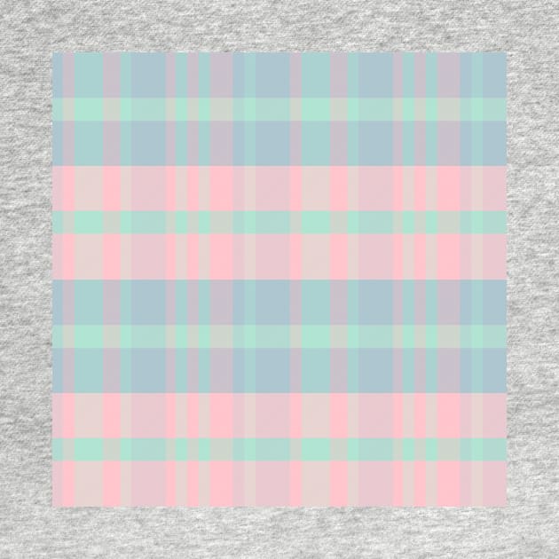 Pastel Aesthetic Iagan 1 Hand Drawn Textured Plaid Pattern by GenAumonier